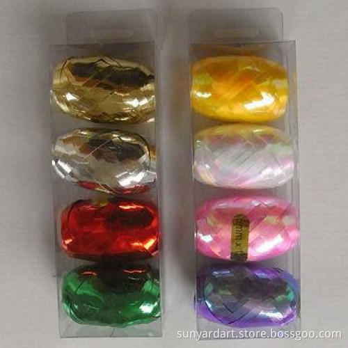 Christmas Decorative Egg Ribbon, 5mm x 10m, 10pcs/PVC Box